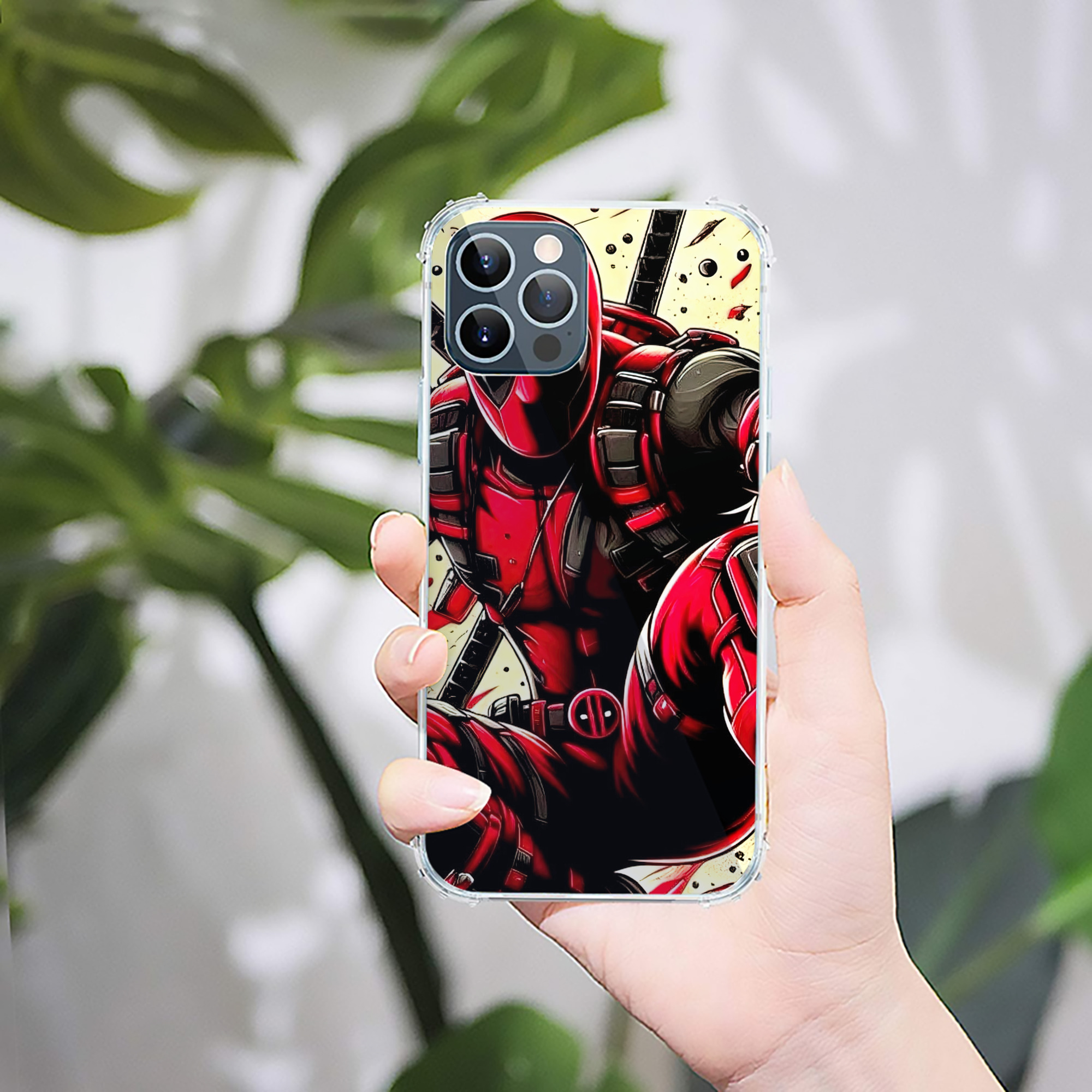 （画像用） Deadpool デッドプール 【iPhone 12シリーズ対応】透明スマホケース（クリアソフトケース）